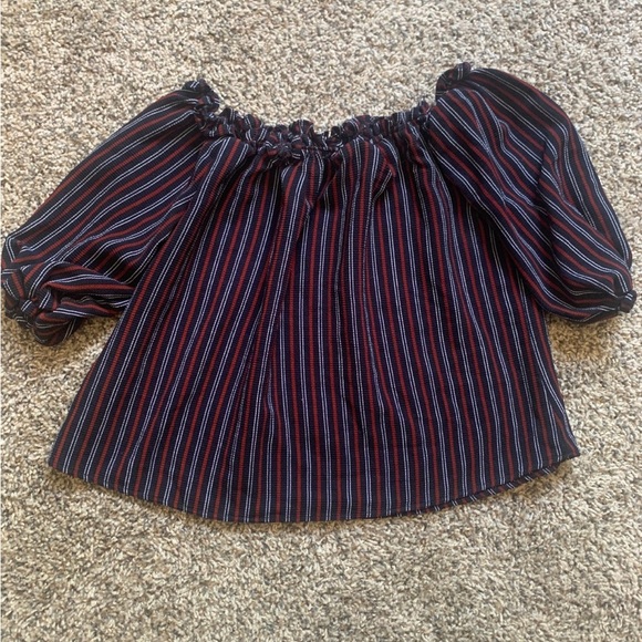 Rue21 Top Multicolor Off-Shoulder Blouse - Picture 1 of 3